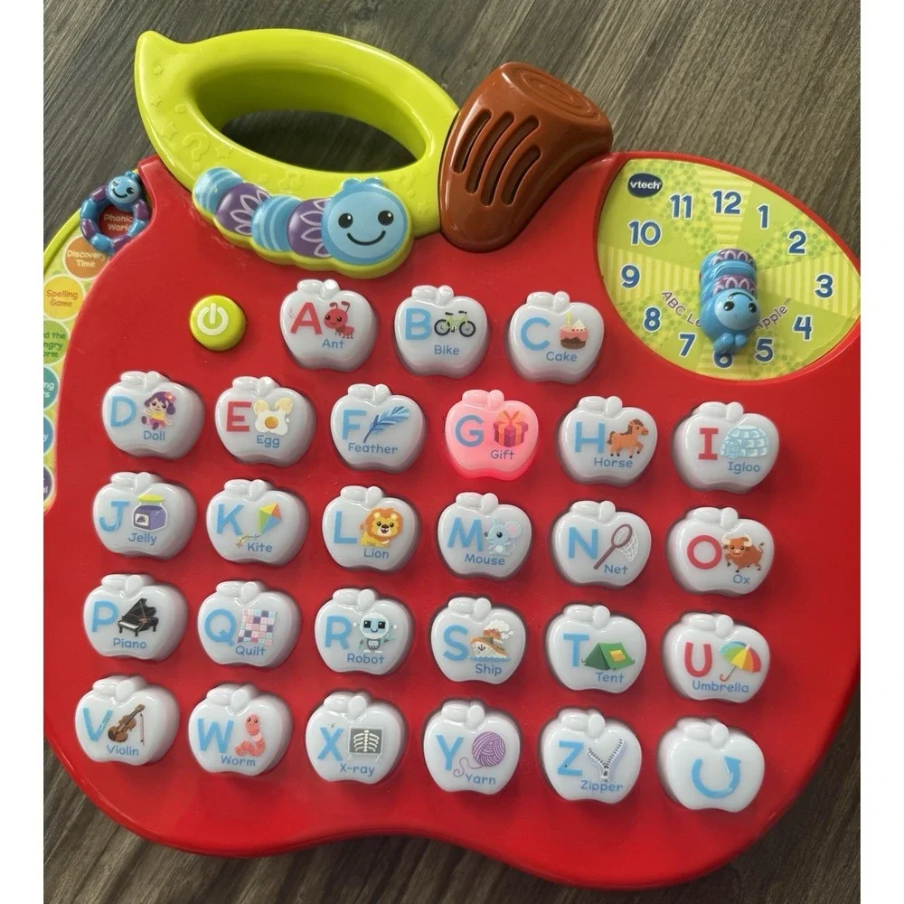 VTech ABC Learning Apple Alphabet‎ Electronic Learning Toy w/Lights & Sounds